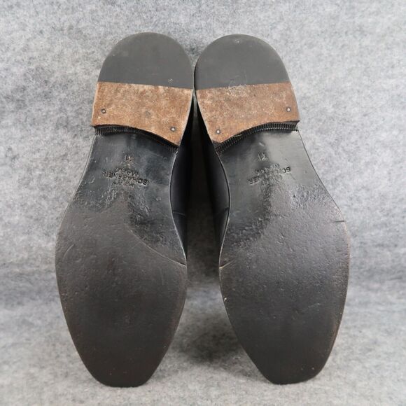 Hart Schaffner Marx Shoe Men 11 Oxford Cap Toe Formal Professional Classic Black - Picture 9 of 16